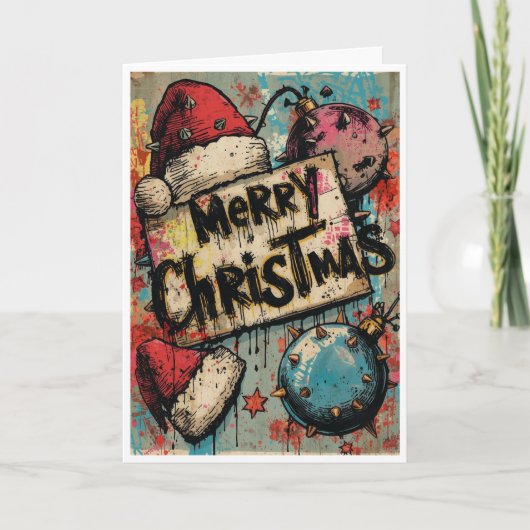 A punk christmas card kaart (Voorkant)