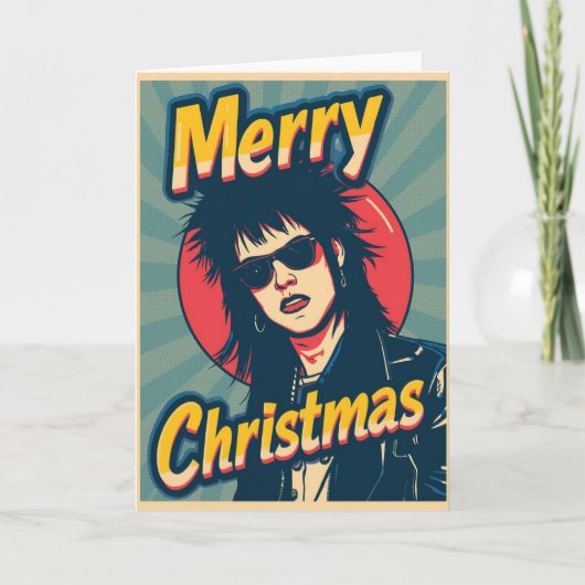 A punk christmas card kaart (Voorkant)