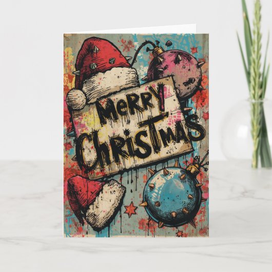 A punk christmas card kaart (Voorkant)