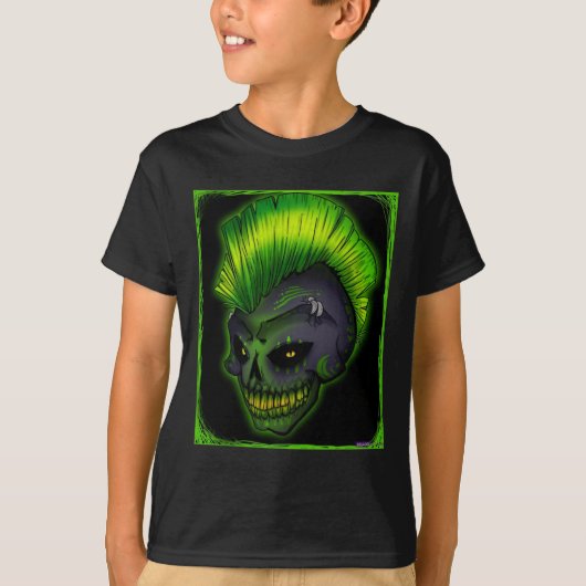 a-punk-rockin-skull- t-shirt (Voorkant)