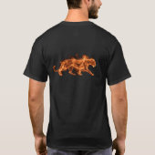 A Purple Leopard on a Black Short Sleeve T-Shirt (Achterkant)