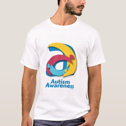 "A" Puzzle Custom AutismLink Tshirt (Voorkant)