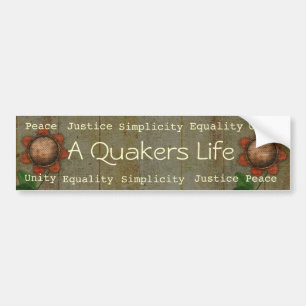 A Quakers Life bumpersticker