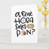 A Que Hora Sales Al Pan, Spaans Kaart (Gele Bloem)