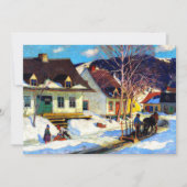 A Quebec Village Street - Clarence Gagnon, Kaart (Voorkant)