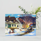 A Quebec Village Street - Clarence Gagnon, Kaart (Staand voorkant)