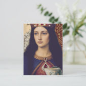 A Queen With Tea Mixed Media Collage Briefkaart (Staand voorkant)