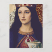 A Queen With Tea Mixed Media Collage Briefkaart (Voorkant)