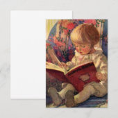 “A Quiet Corner” van Jessie Willcox Smith Bedankkaart (Voorkant / Achterkant)