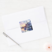 A Quiet Harbour Vierkante Sticker (Envelop)