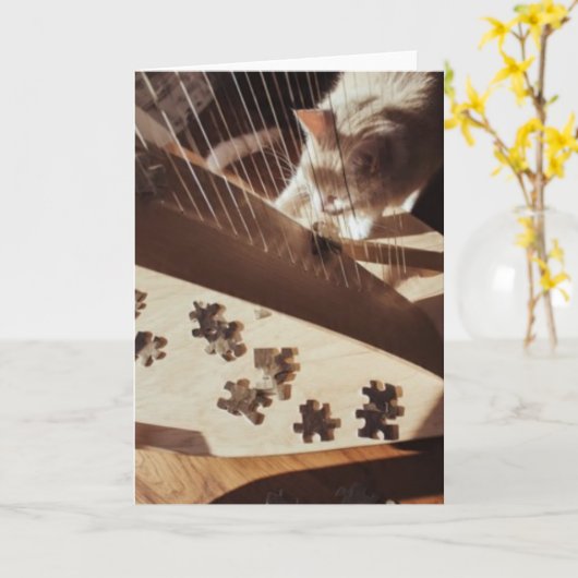 A Quiet Note Between Strings Kaart (Gele Bloem)