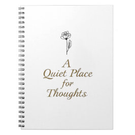 A Quiet Place for Thoughts – Minimalist Line Art Notitieboek