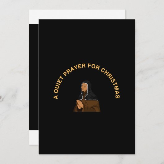 A QUIET PRAYER FOR CHRISTMAS AANKONDIGING (Voorkant / Achterkant)