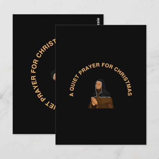 A QUIET PRAYER FOR CHRISTMAS BRIEFKAART (Voorkant / Achterkant)