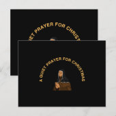 A QUIET PRAYER FOR CHRISTMAS FEESTDAGENKAART (Voorkant / Achterkant)