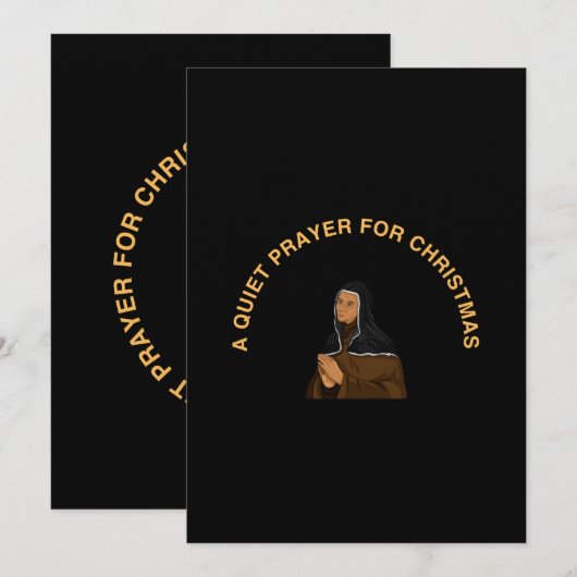 A QUIET PRAYER FOR CHRISTMAS KAART (Voorkant / Achterkant)