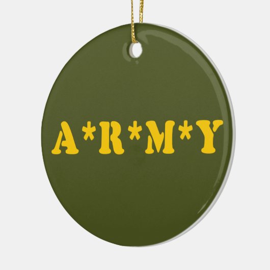 A*R*M*Y KERAMISCH ORNAMENT (Links)