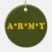 A*R*M*Y KERAMISCH ORNAMENT (Achterkant)