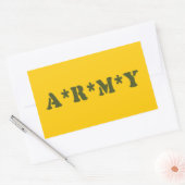 A*R*M*Y RECHTHOEKIGE STICKER (Envelop)