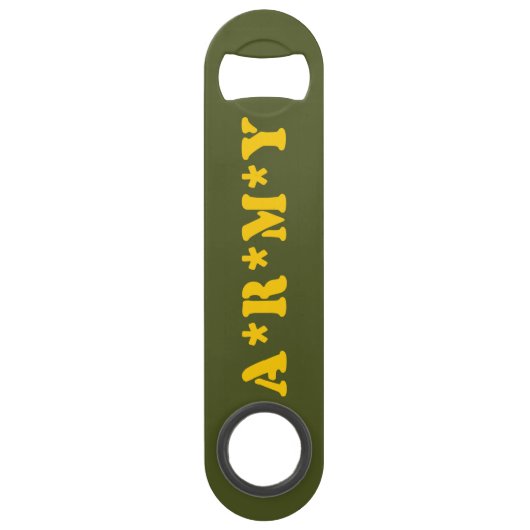 A*R*M*Y SPEED FLESSENOPENER (Achterkant)