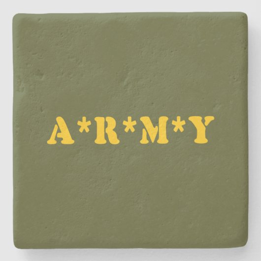 A*R*M*Y STENEN ONDERZETTER (Voorkant)