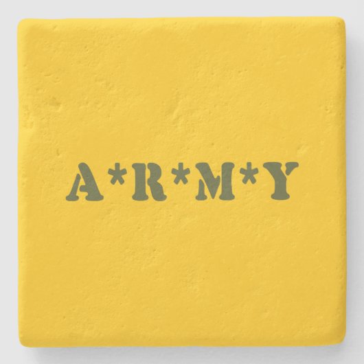 A*R*M*Y STENEN ONDERZETTER (Voorkant)