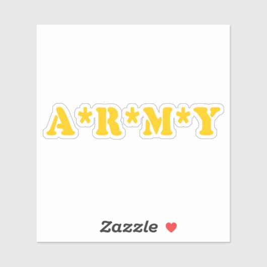 A*R*M*Y STICKER (Vel)