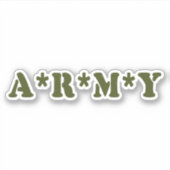 A*R*M*Y STICKER (Voorkant)