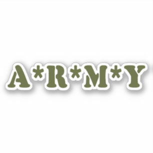 A*R*M*Y STICKER