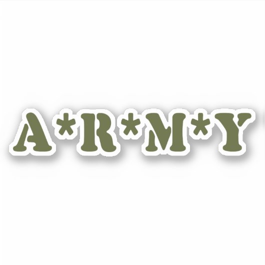 A*R*M*Y STICKER (Voorkant)