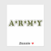 A*R*M*Y STICKER (Vel)