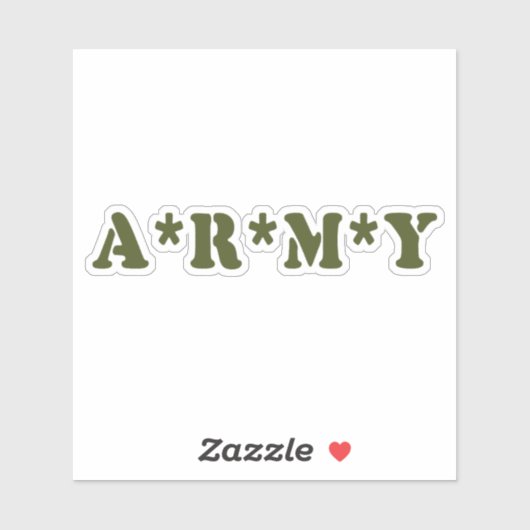 A*R*M*Y STICKER (Vel)