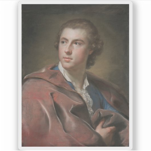 A.R. Mengs - Portret van William Burton Conyngham Sticker (Voorkant)