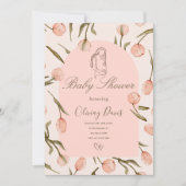 A radiant and delicate 'Baby Shower' invitation  (Voorkant)