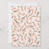 A radiant and delicate 'Baby Shower' invitation  (Achterkant)