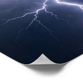 A Radiant Lightning Discharge Illuminating Dark St Poster (Hoek)