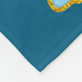 A Rainbow Rabbit With Green Bow And Shamrock St Pa Fleece Deken (Hoek)