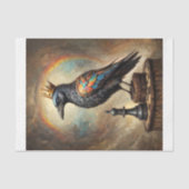 A Rainbow Raven King of Chess - Tissue Paper Tissuepapier (Voorkant)