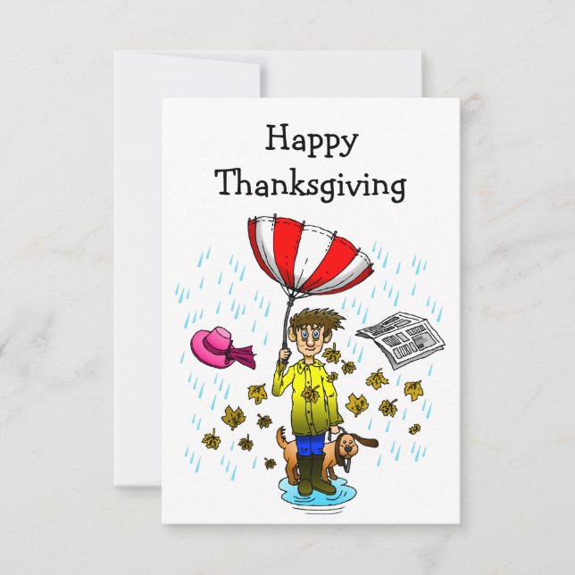 A Rainy Thanksgiving Day (Voorkant)