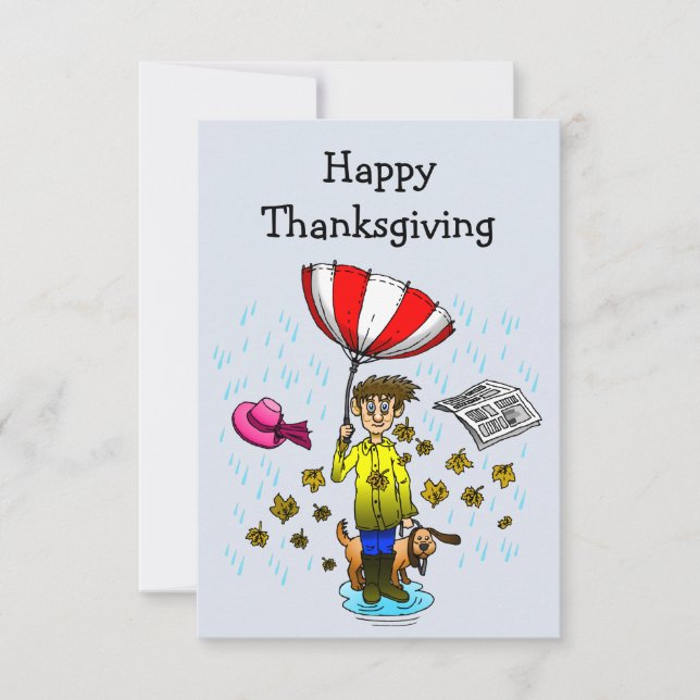 A Rainy Thanksgiving Day (Voorkant)