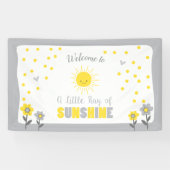 A Ray of Sunshine Baby shower Achtergrond Banner S (Horizontaal)