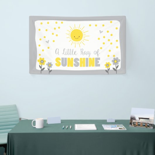 A Ray of Sunshine Baby shower Achtergrond Banner S (Beurs)