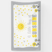 A Ray of Sunshine Baby shower Achtergrond Banner S (Verticaal)
