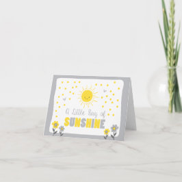 A Ray of Sunshine Baby shower Dank u kaart