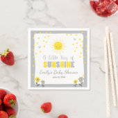 A Ray of Sunshine Baby shower Papier Servet Zon (Insitu)