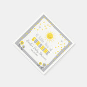 A Ray of Sunshine Baby shower Papier Servet Zon (Hoek)