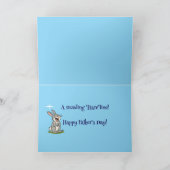 🐰 "A Receding Hareline" Vaderdag Bedankkaart (Binnen)