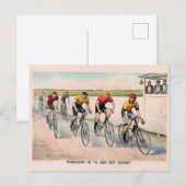 A Red Hot Finish, 1894 Briefkaart (Voorkant / Achterkant)