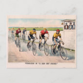 A Red Hot Finish, 1894 Briefkaart (Voorkant)