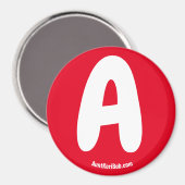 A Red Refrigerator Magnet (Voorkant / Achterkant)
